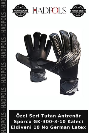 Özel Seri Tutan Antrenör Sporcu GK-300-3-10 Kaleci Eldiveni 10 No German Latex
