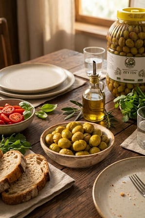 EWA Erken Hasat El Kırması Yeşil Zeytin - 3 Ay Doğal Fermente, Kaya Tuzlu Yeşil Zeytin (321-350 Tane/kg)