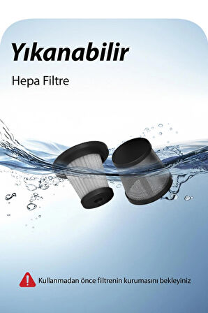 Westus 15000Pa Güçlü Vakumlu Kablosuz Islak Kuru-Üflemeli Led Işıklı Araç Süpürgesi - El Süpürgesi - Yeni 2025