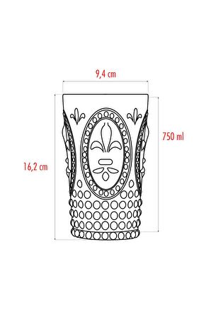 Akrilik Yeşil Tekli Uzun Bardak   Su Meşrubat Bardağı 750 ml ( Büyük Boy   Cam Değildir )