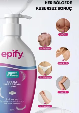%100 Organik İçerikli Tüy Dökücü Krem - Hassas Bölgeler İçin Doğal Bakım 250ml