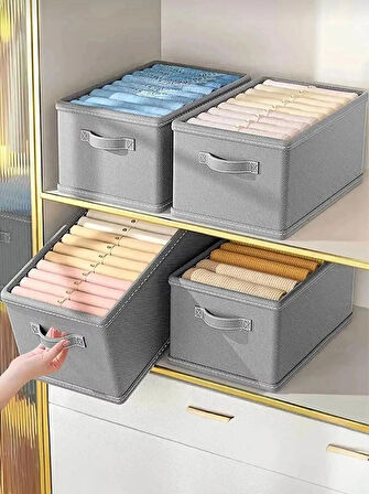  4'lü Gardrop Düzenleyici Organizer Set