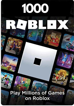 Roblox Hediye Kartı 1000 Robux