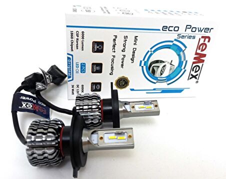 Honda Civic VTEC Led Xenon Kısa Uzun Far Ampulu  FEMEX EcoPower H4