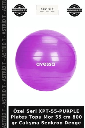 Özel Seri XPT-55-PURPLE Plates Topu Mor 55 cm 800 gr Çalışma Senkron Denge