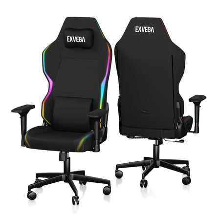Exvega Lunar Active Rgb Black Oyuncu Koltuğu