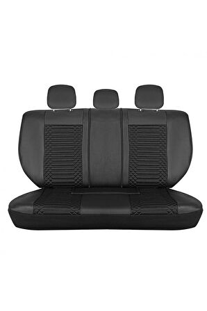 Ford Connect Yeni Lüx Deri Oto Koltuk Kılıfı Ön Arka Takım Exclusıve Model Siyah 2+1