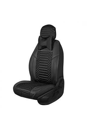 Ford Connect Yeni Lüx Deri Oto Koltuk Kılıfı Ön Arka Takım Exclusıve Model Siyah 2+1