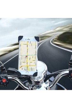Motosiklet Aynaya Takılan Telefon Tutucusu Bisiklet Scooter Ayna Bağlantılı Telefon Tutucu