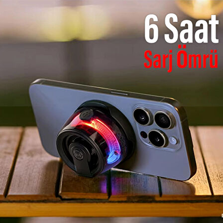 Bluetooth Hoparlör Yüksek Ses Mini Bass Manyetik Mıknatıslı Kablosuz Speaker Ses Bombası