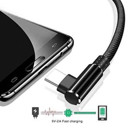 3 Metre Oyuncu Şarj Kablosu Type-C 3A 3m USB - TYPE C