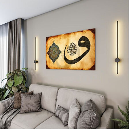 Dini Cam Tablo - Dikey Hat Sanatı - Dini Motif 01-010
