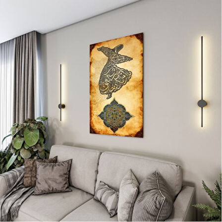 Dini Cam Tablo - Dikey Hat Sanatı - Dini Motif 02-029