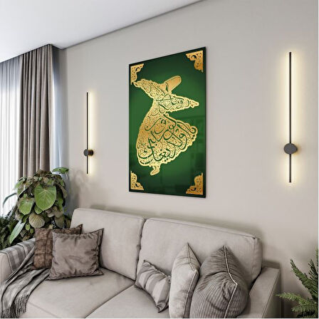 Dini Cam Tablo - Dikey Hat Sanatı - Dini Motif 04-031