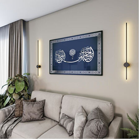 Dini Cam Tablo - Dikey Hat Sanatı - Dini Motif 05-015