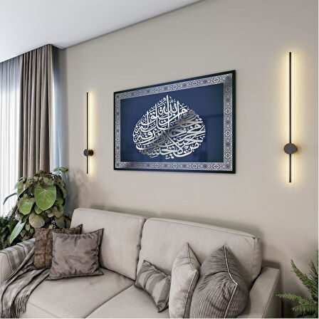 Dini Cam Tablo - Dikey Hat Sanatı - Dini Motif 06-002