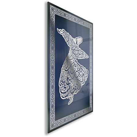 Dini Cam Tablo - Dikey Hat Sanatı - Dini Motif 06-031