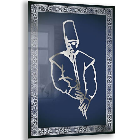 Dini Cam Tablo - Dikey Hat Sanatı - Dini Motif 06-035