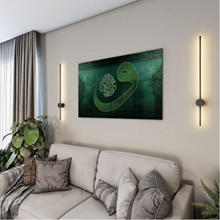 Dini Cam Tablo - Dikey Hat Sanatı - Dini Motif 07-013