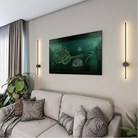 Dini Cam Tablo - Dikey Hat Sanatı - Dini Motif 07-030