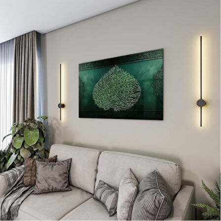 Dini Cam Tablo - Dikey Hat Sanatı - Dini Motif 08-004