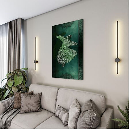 Dini Cam Tablo - Dikey Hat Sanatı - Dini Motif 08-032