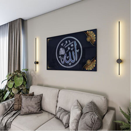 Dini Cam Tablo - Dikey Hat Sanatı - Dini Motif 09-006
