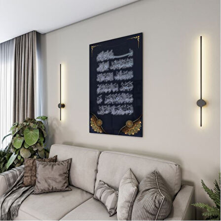 Dini Cam Tablo - Dikey Hat Sanatı - Dini Motif 10-015