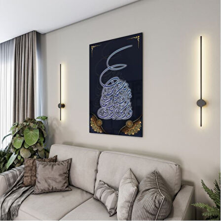 Dini Cam Tablo - Dikey Hat Sanatı - Dini Motif 10-026