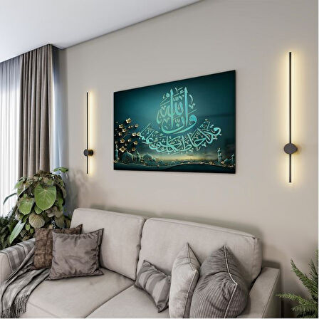 Dini Cam Tablo - Yatay Hat Sanatı - Dini Motif 01-034