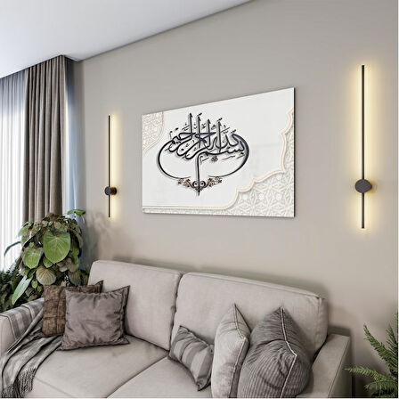 Dini Cam Tablo - Yatay Hat Sanatı - Dini Motif 03-008