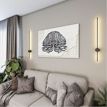 Dini Cam Tablo - Yatay Hat Sanatı - Dini Motif 03-011