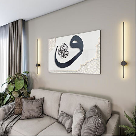 Dini Cam Tablo - Yatay Hat Sanatı - Dini Motif 03-012