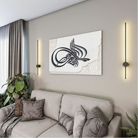 Dini Cam Tablo - Yatay Hat Sanatı - Dini Motif 03-023