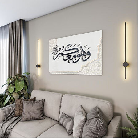 Dini Cam Tablo - Yatay Hat Sanatı - Dini Motif 03-028