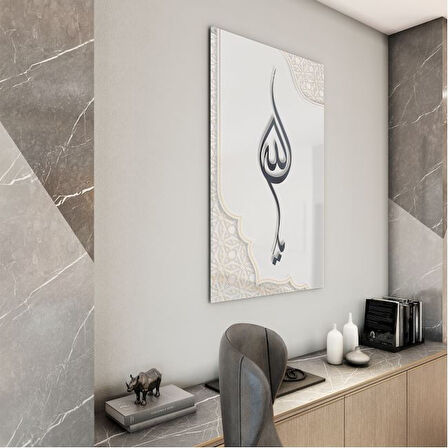 Dini Cam Tablo - Yatay Hat Sanatı - Dini Motif 04-004