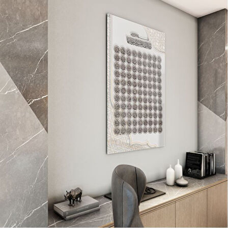 Dini Cam Tablo - Yatay Hat Sanatı - Dini Motif 04-005