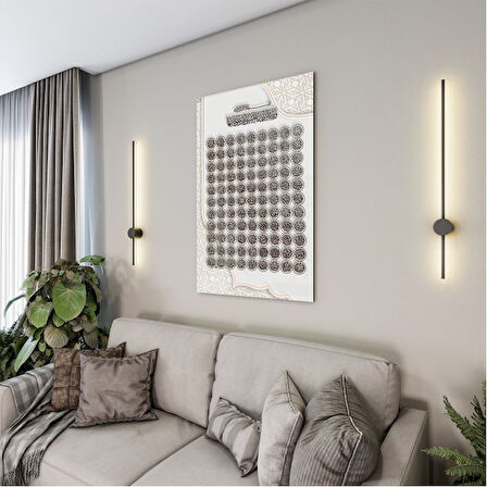 Dini Cam Tablo - Yatay Hat Sanatı - Dini Motif 04-005