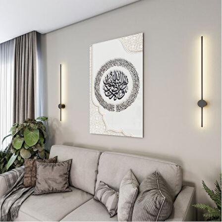 Dini Cam Tablo - Yatay Hat Sanatı - Dini Motif 04-038