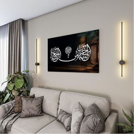 Dini Cam Tablo - Yatay Hat Sanatı - Dini Motif 07-015