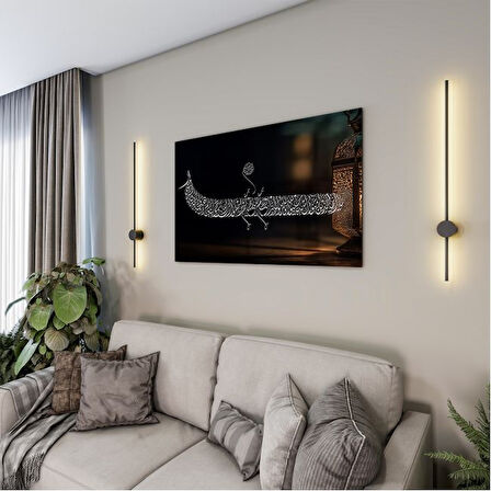 Dini Cam Tablo - Yatay Hat Sanatı - Dini Motif 07-019