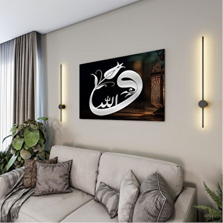 Dini Cam Tablo - Yatay Hat Sanatı - Dini Motif 07-038