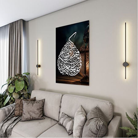 Dini Cam Tablo - Yatay Hat Sanatı - Dini Motif 08-010