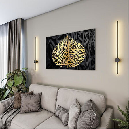 Dini Cam Tablo - Yatay Hat Sanatı - Dini Motif 09-003