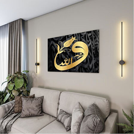 Dini Cam Tablo - Yatay Hat Sanatı - Dini Motif 09-007