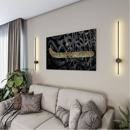 Dini Cam Tablo - Yatay Hat Sanatı - Dini Motif 09-026