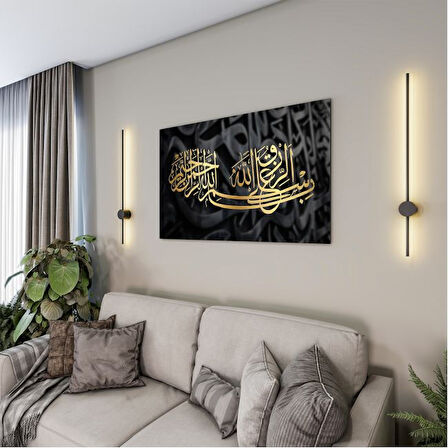 Dini Cam Tablo - Yatay Hat Sanatı - Dini Motif 09-028