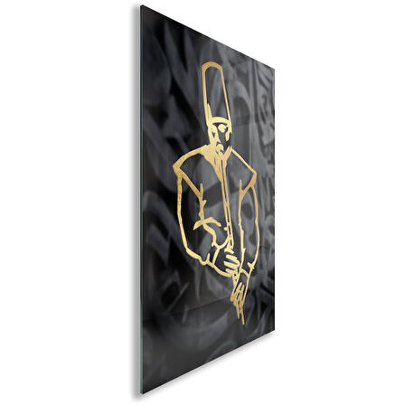 Dini Cam Tablo - Yatay Hat Sanatı - Dini Motif 10-008