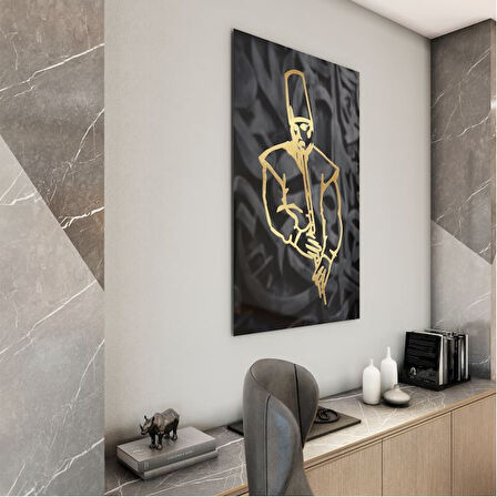 Dini Cam Tablo - Yatay Hat Sanatı - Dini Motif 10-008