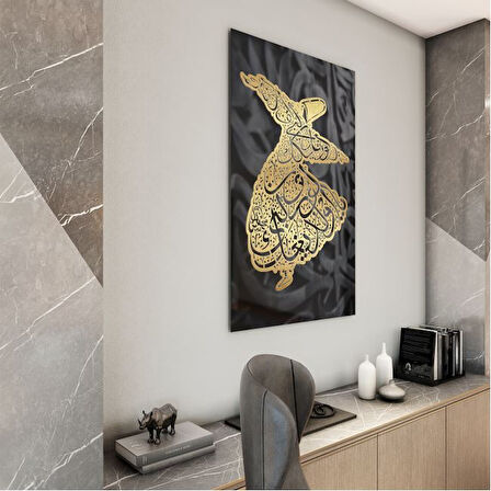 Dini Cam Tablo - Yatay Hat Sanatı - Dini Motif 10-012